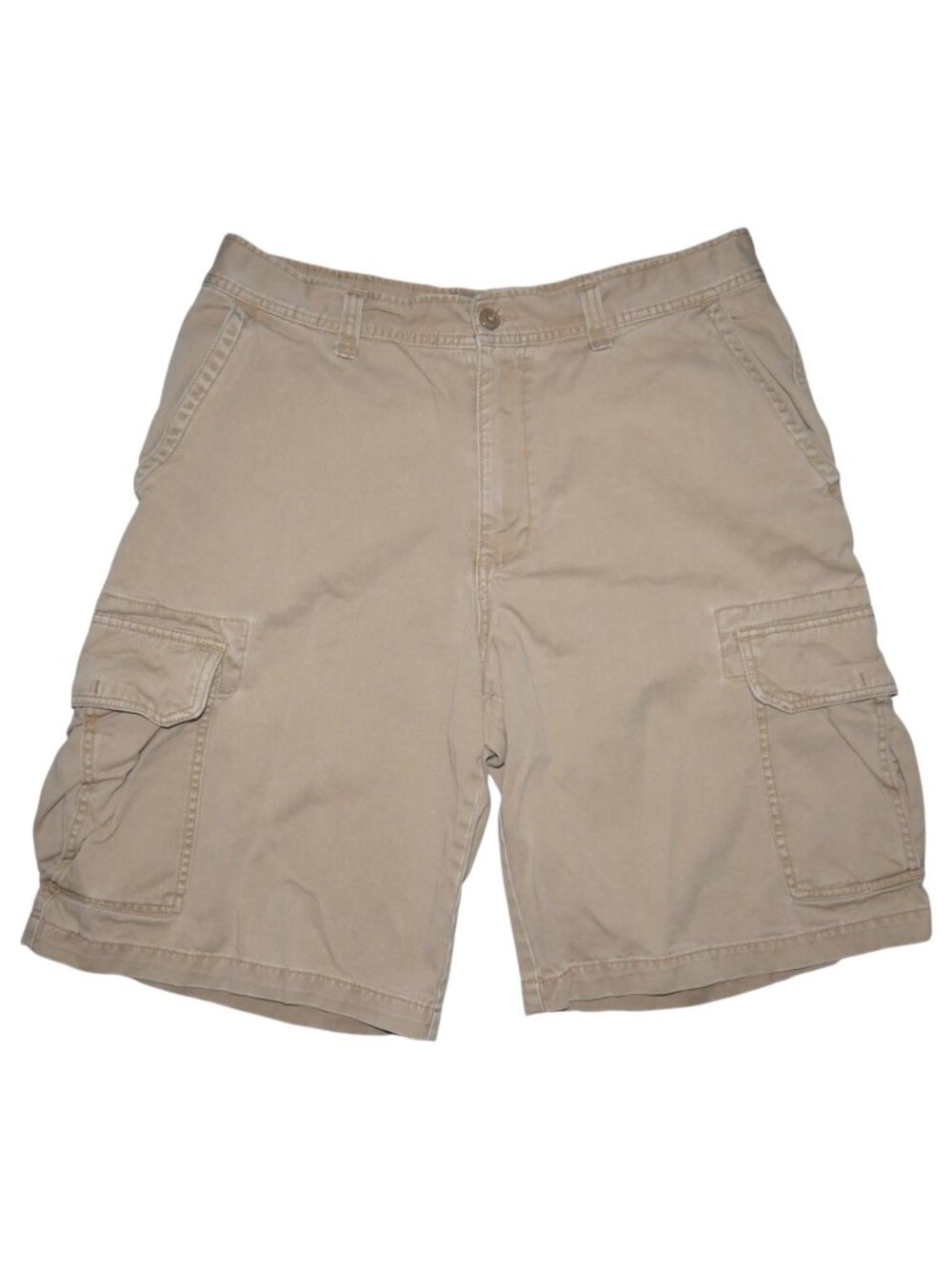 Vintage Old Navy Men's Cargo Shorts Size 35 Beige/Tan Durable Paratrooper 90s